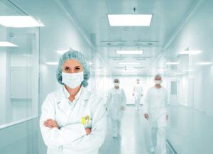 safety gear for hospital worker