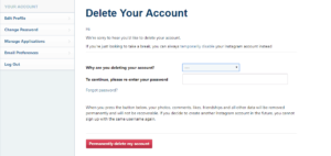 delete password